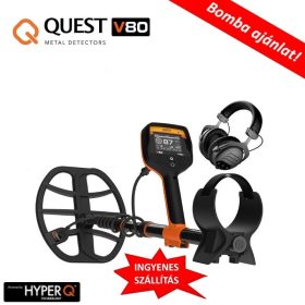   Quest V80 fémkereső fémdetektor vezeték nélküli fejhallgatóval