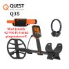 Quest Q35 fémkereső fémdetektor vezeték nélküli fejhallgatóval + ajándék pinpointer