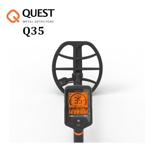 Quest Q35 fémkereső fémdetektor vezeték nélküli fejhallgatóval + ajándék pinpointer