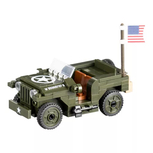Sluban Army WWII - második világháborús amerikai jeep építőjáték készlet