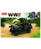 Sluban Army WWII - második világháborús amerikai jeep építőjáték készlet