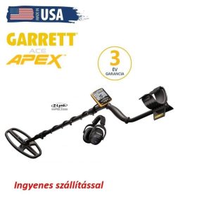   Garrett Ace APEX 6x11" fémdetektor fémkereső Viper tekerccsel Wireless fejhallgatóval