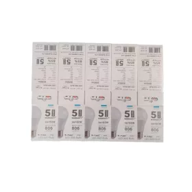 V-TAC  9W E27 hideg fehér LED égő csomag (10db)