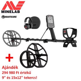   Minelab Manticore fémdetektor fémkereső + ajándék 9" és 15" tekercs